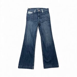 Ariat Angela Jeans Women’s 30R Blue Trouser Denim Perfect Rise Wide Leg